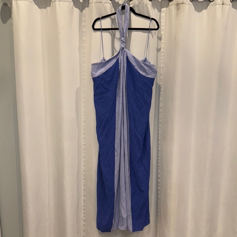 Nine West Periwinkle & Lavender Halter Sundress Size XXL